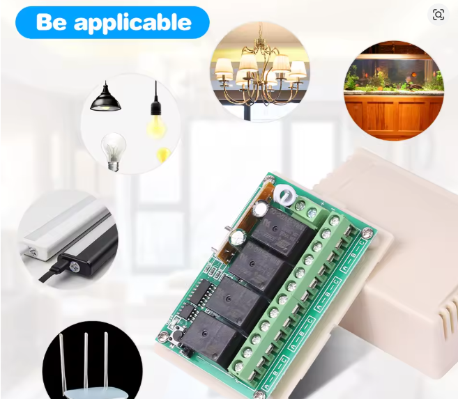 EV1527 , 20A/12V, DIYجهاز تحكم عن بعد لاسلكي 433 ميجاهرتز 4 قنوات لمحرك تيار مستمر