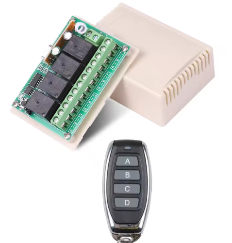 EV1527 , 20A/12V, DIYجهاز تحكم عن بعد لاسلكي 433 ميجاهرتز  4 قنوات لمحرك تيار مستمر
